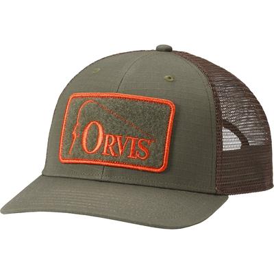 Orvis Ripstop Covert Trucker Hat Fly Fishing Adjustable Hat One Size Olive Blaze - Orvis - olive blaze - One Size