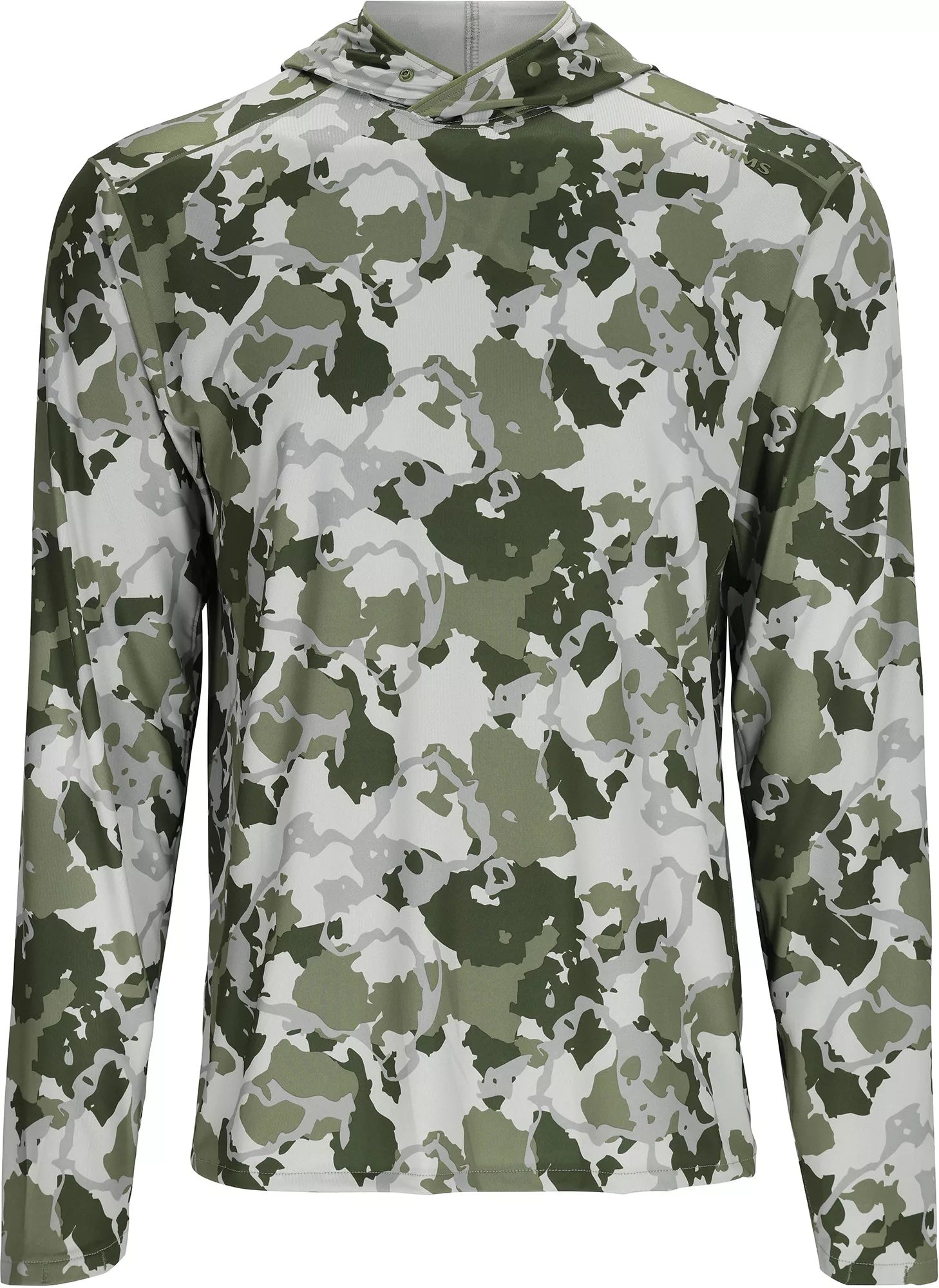 Simms Men's SolarFlex Hoodie, XL, Regiment Camo Clover - Simms - regiment camo clover - XL