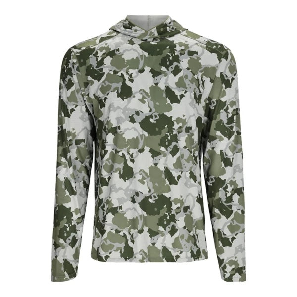 Simms Men's SolarFlex Hoodie, XXL, Regiment Camo Clover - Simms - regiment camo clover - XXL