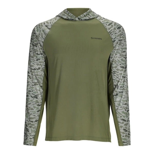 Men's Simms Challenger Solar Long Sleeve T-Shirt Large Dark Clover/Ghost Camo Clover - Simms - dark clover/ghost camo clover