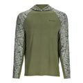 Men's Simms Challenger Solar Long Sleeve T-Shirt XLarge Dark Clover/Ghost Camo Clover - Simms - dark clover/ghost camo clover