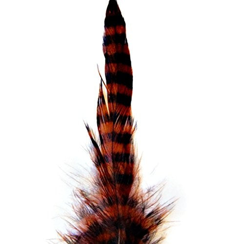 80562622 Company Barred Schlappen Feather - Burnt Orange - Montana Fly - burnt orange/black