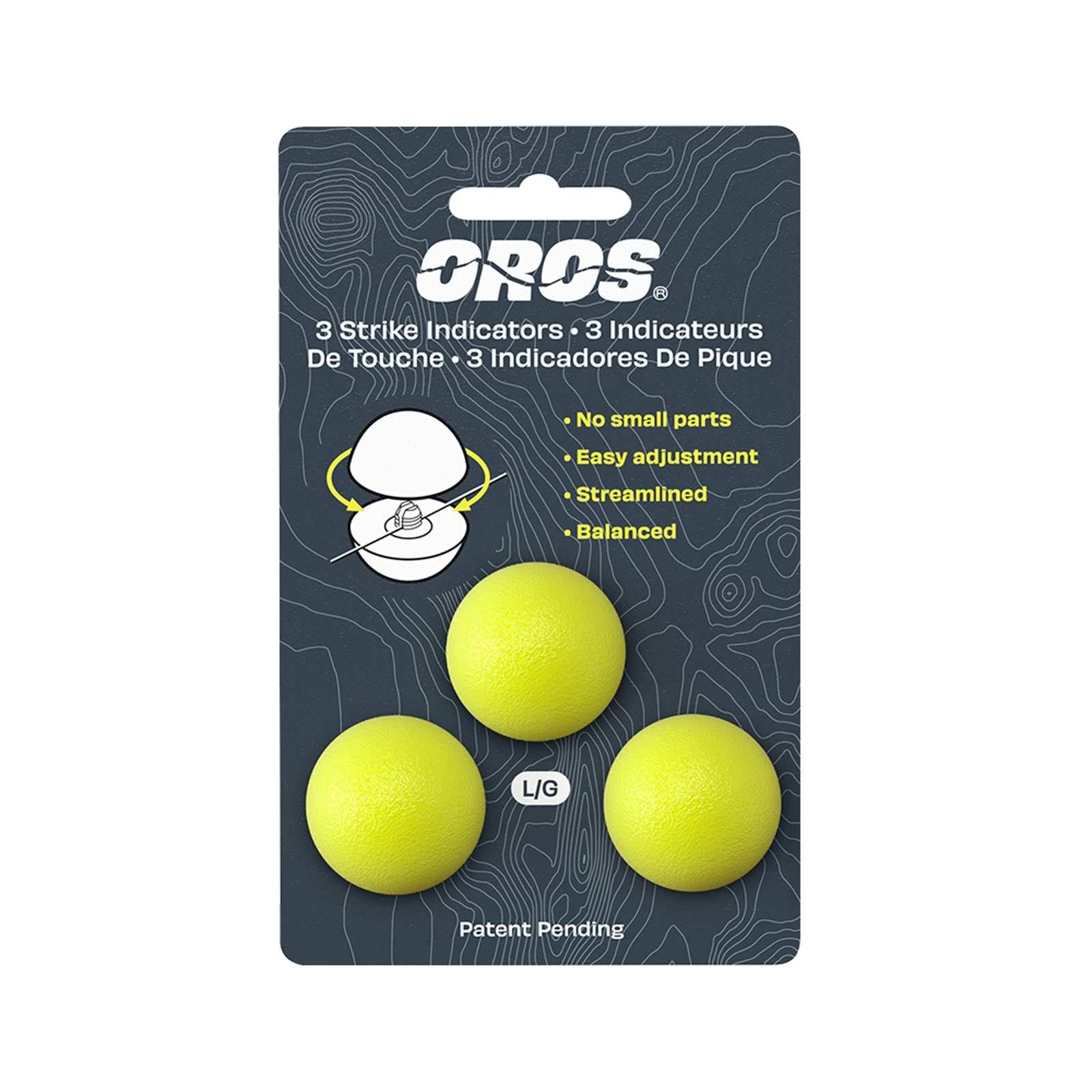 Oros Strike Indicator 3 Pack - Oros - chartreuse - XSmall