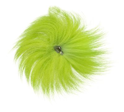Hareline Arctic Fox Tail Hair Fly Tying Material - Chartreuse - Hareline Dubbin