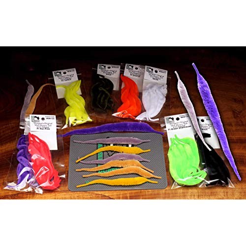 Hareline Dubbin Mangum's Original Mini Dragon Tails - Mangum's - fluorescent white