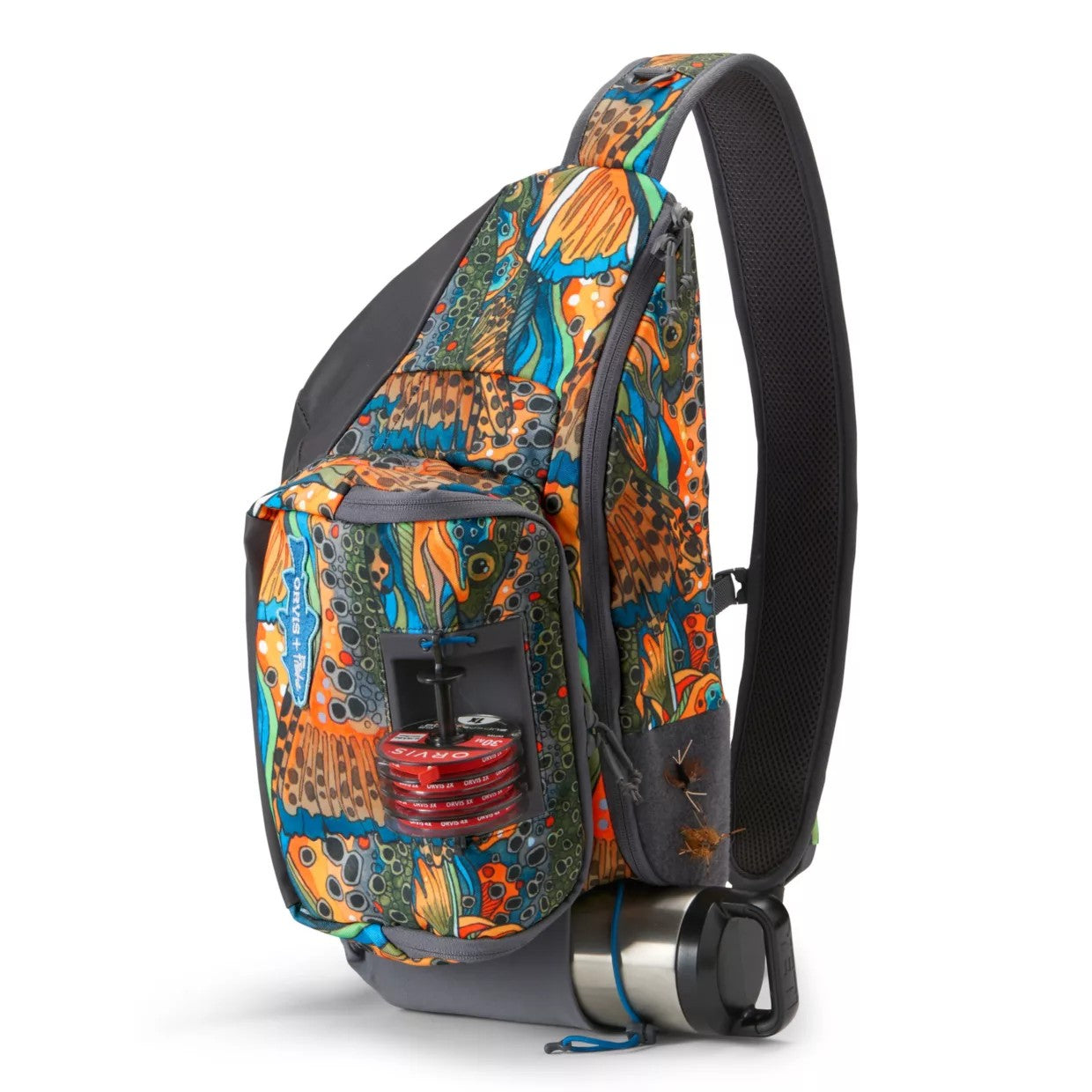 Orvis Angler Fly-Fishing Tackle Sling Pack - Fishe Unbound Brown 11-Liter Capacity - Orvis - fishe unbound brown - 11-Liter C