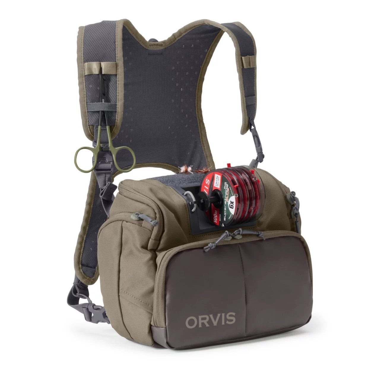 Orvis Angler Chest Pack - Dusty Olive 4 Liters Capacity - Orvis - dusty olive - 4 Liters Capacity