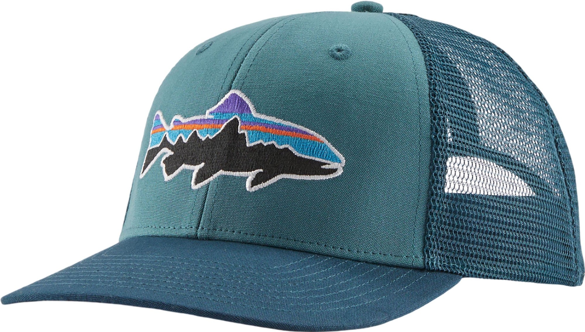 Patagonia Fitz Roy Trout Trucker Hat - Men's - Patagonia - wetland blue - OS