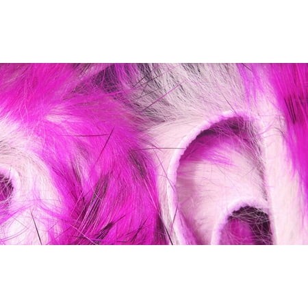 1/8 Hareline Tiger Barred Rabbit Strips - [pink]