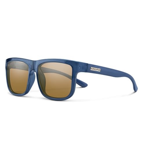 Men's Suncloud Quiver Polarized Sunglasses Matte Crystal Denim/Polarized Brown - Suncloud - matte crystal denim/polarized bro