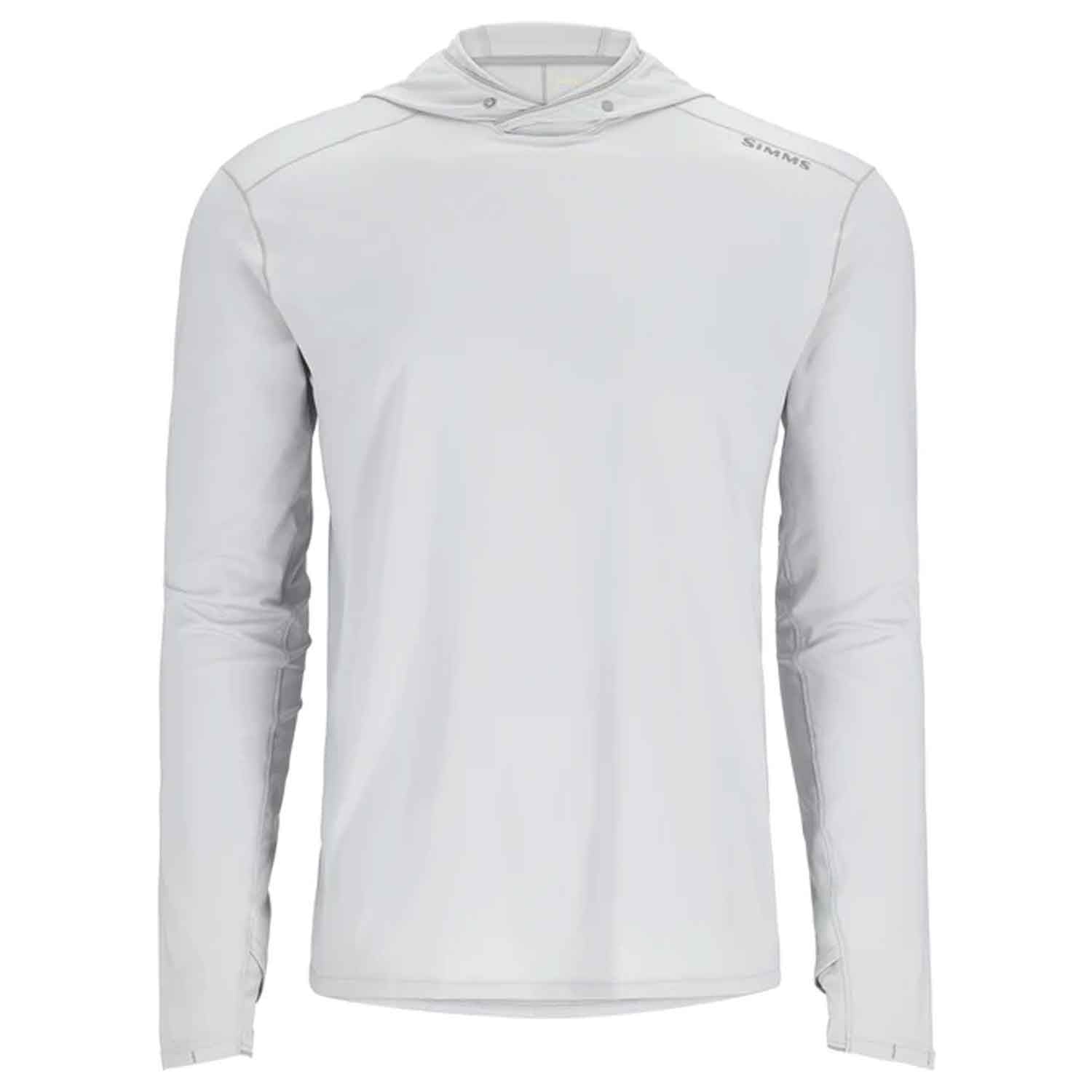 Simms Men's SolarFlex Hooded Long Sleeve Fishing Shirt - Back Eddy Willow XXL - Simms - back eddy willow - XXL