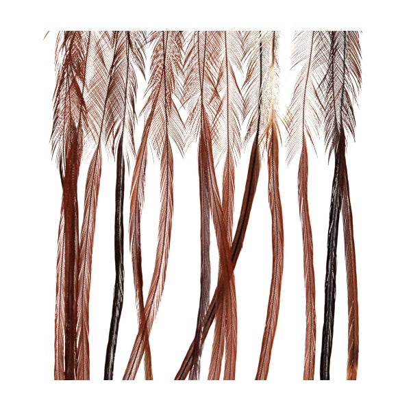 81541437 Whiting Saddle Hackle Feathers, Brown - Size 14 - Montana Fly