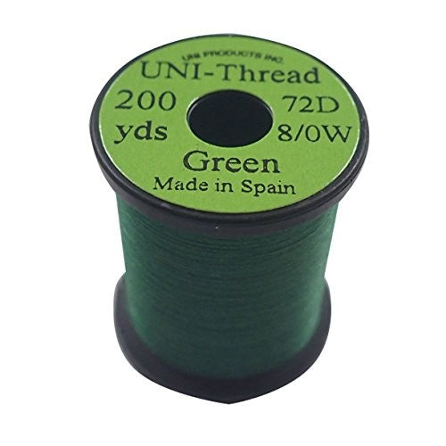TIEMCO Fly Tying UNI Uni Thread, 8/0, 200 Yard, Green - ティムコ(TIEMCO) - green - 8/0