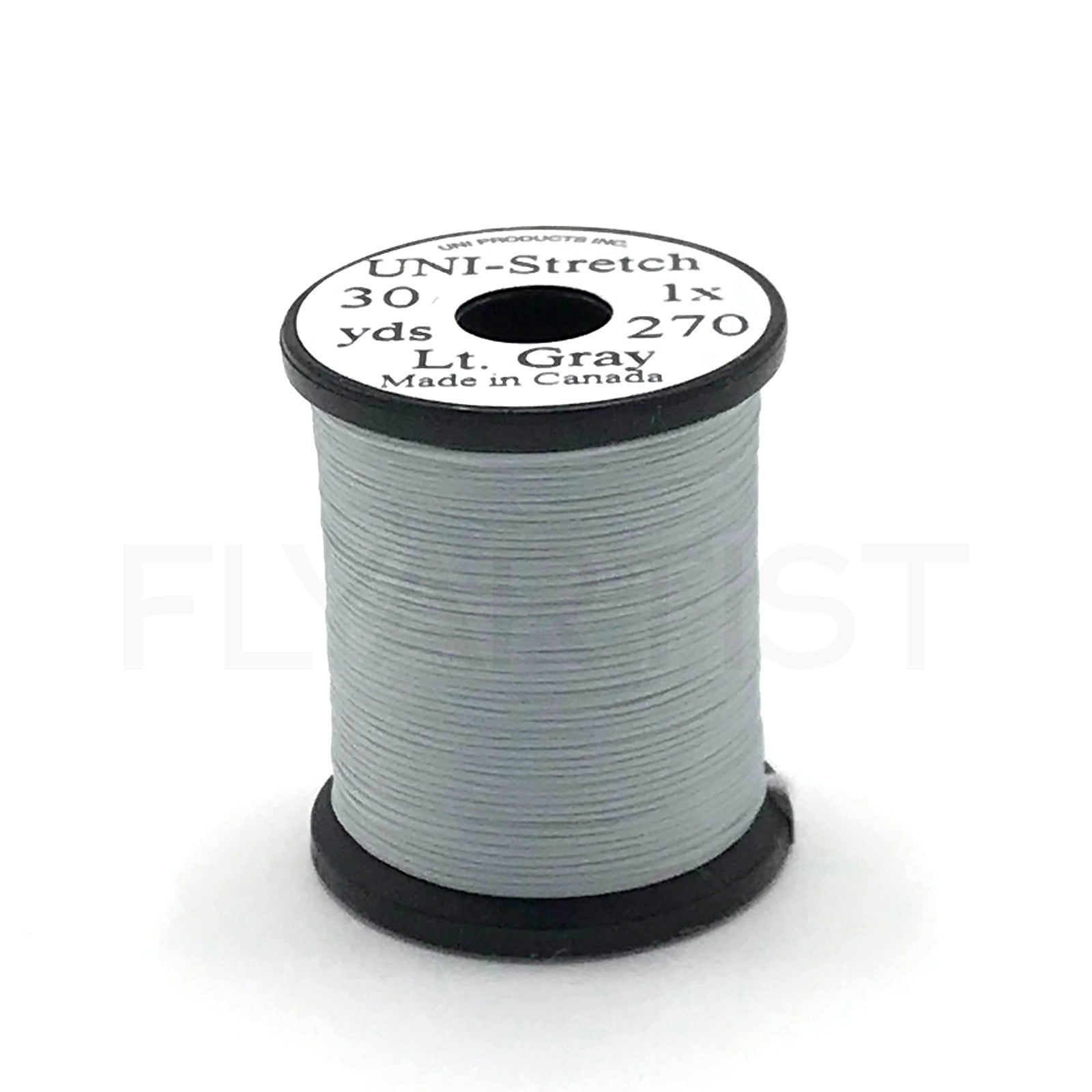 UNI STRETCH THREAD - Fly Tying Nylon Body Material - 20 Colors Available NEW! - Uni - light gray - 30 Yd Spool