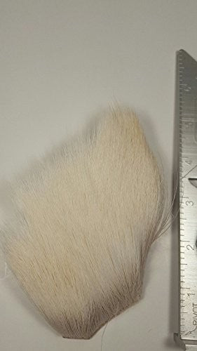 Hareline Dyed Deer Belly Hair Bleached White - Hareline Dubbin - bleached white
