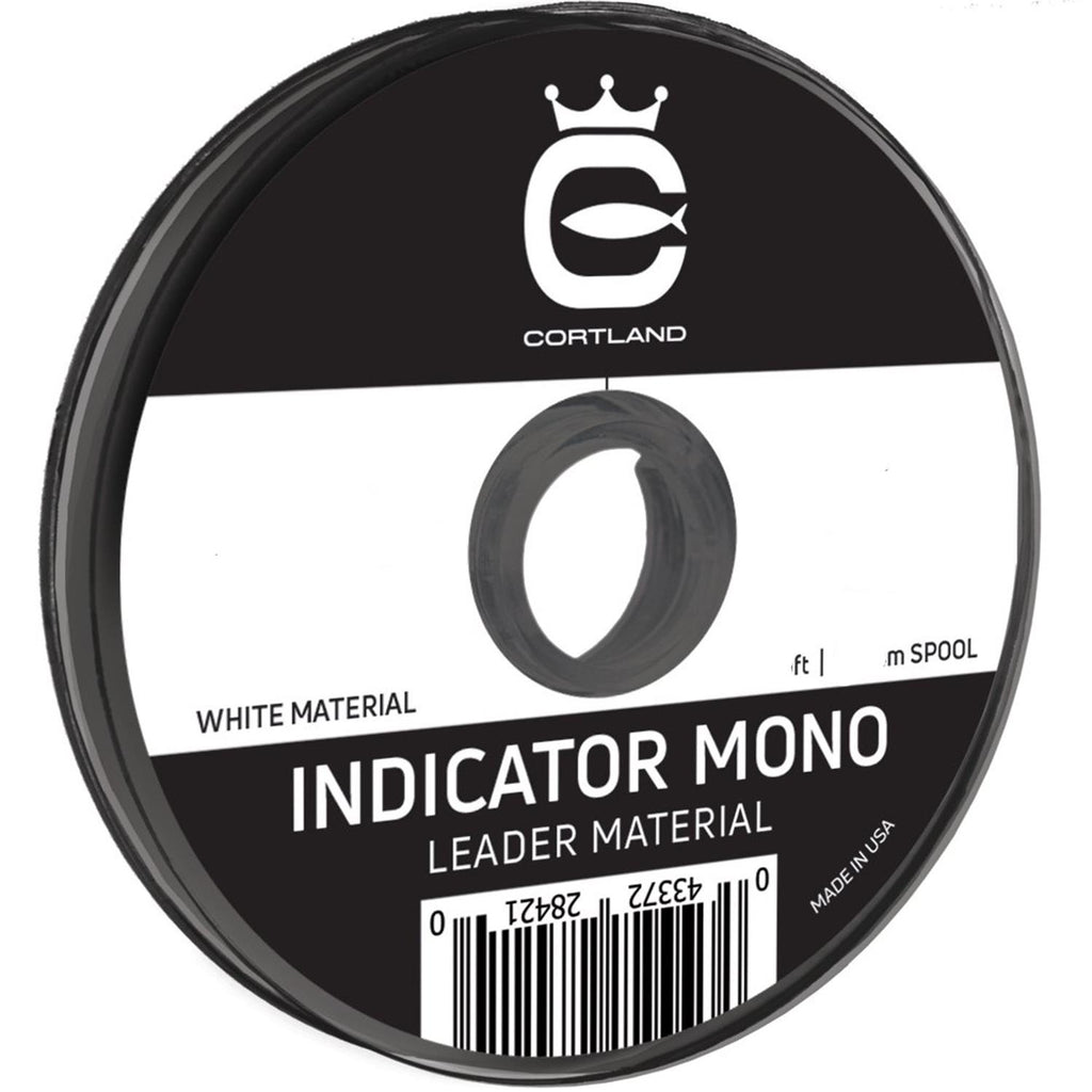 Cortland Indicator Mono Leader Material .011 10.5 Lb White - 284234 - Cortland - [white] - [.011 / 10.5 LB]