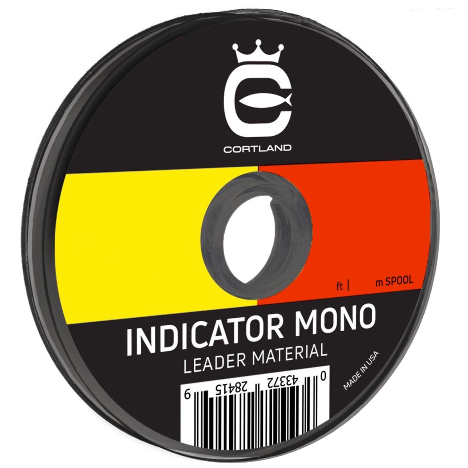 Cortland Indicator Mono Leader Material Yellow Red .009 8 Lb 284098 - Cortland Line - [other] - [.009 / 8 LB]