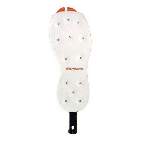 Korkers Men's Studded Felt Sole 9 White Orange - Korkers - white orange - 9
