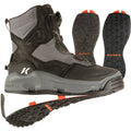 Korkers Men's Darkhorse OmniTrax Kling on Fishing Wading Boots - Black Felt 9 - Korkers - black felt - 9