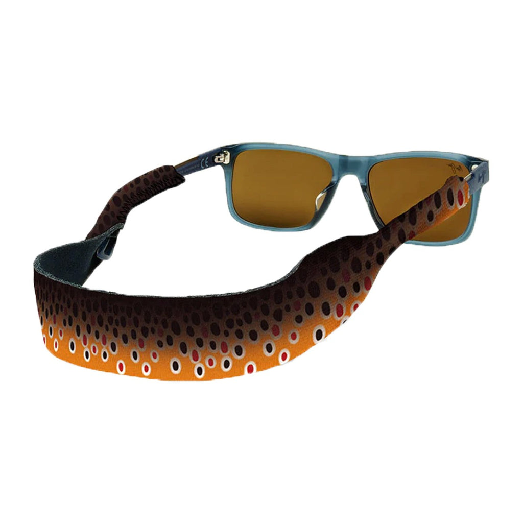 437726 Brown Trout Fish Skin Print Safety Glasses - Medium & Large - Croakies