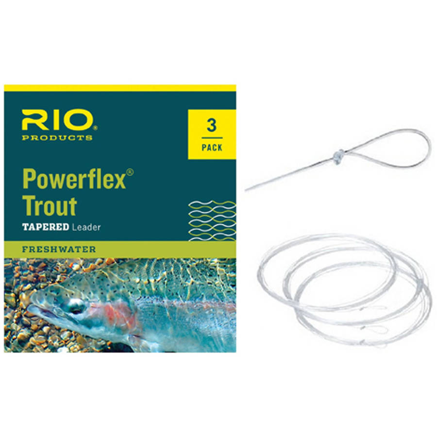 RIO Powerflex Trout Leaders 4X - RIO Products - [white] - 4X