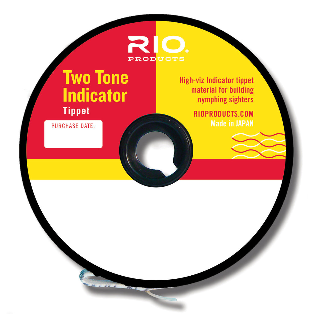 RIO Products 2-Tone Indicator Tippet 1X, Pink, RIO-22081 - RIO Products - pink,chartreuse - 1X