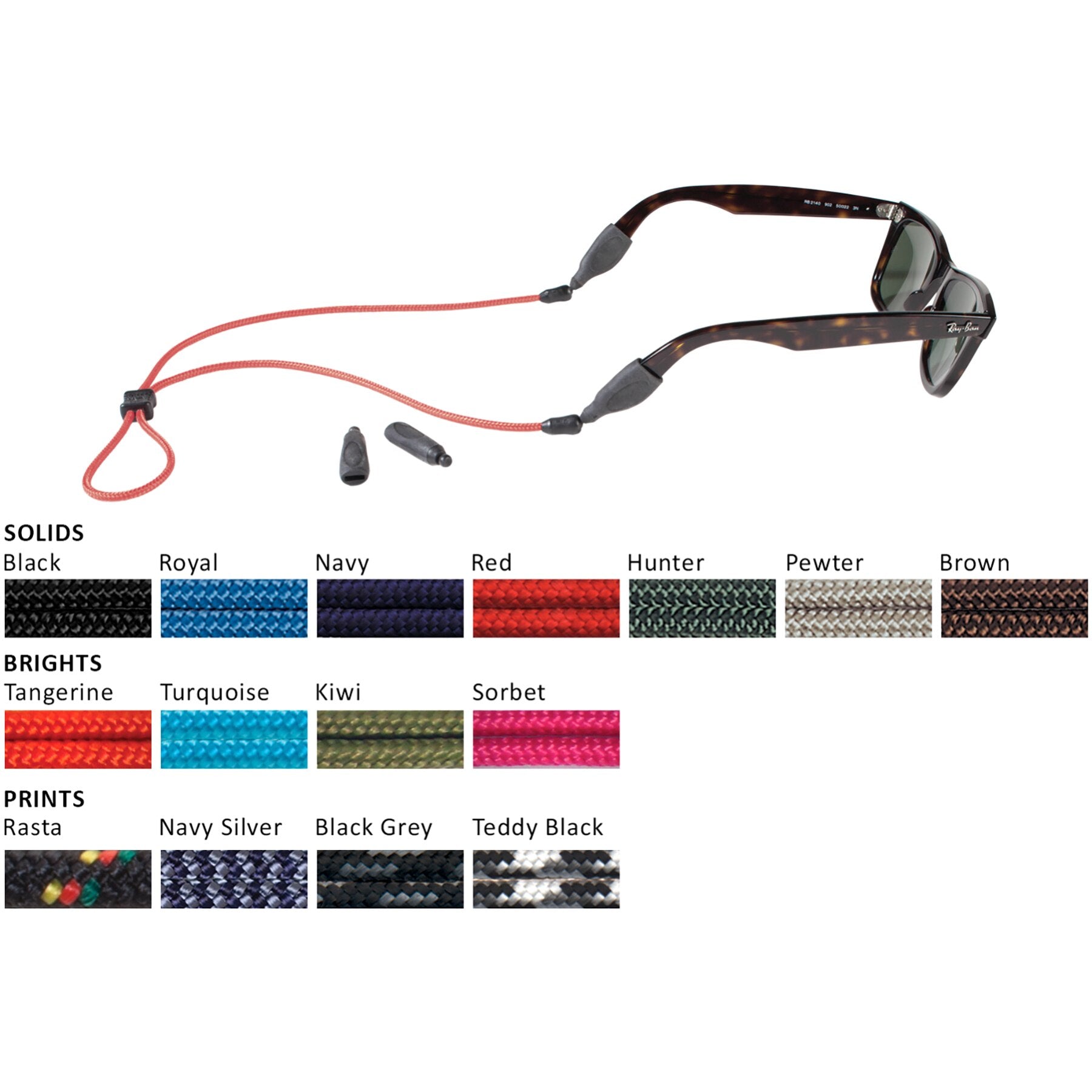 Croakies Terra System Combo Eyewear Retainer XL/XXL - Brown - Hilco Vision