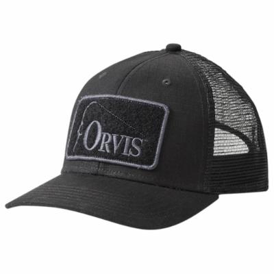Orvis Ripstop Covert Trucker Fly Fishing Adjustable Hat One Size Black - Orvis - black - One Size