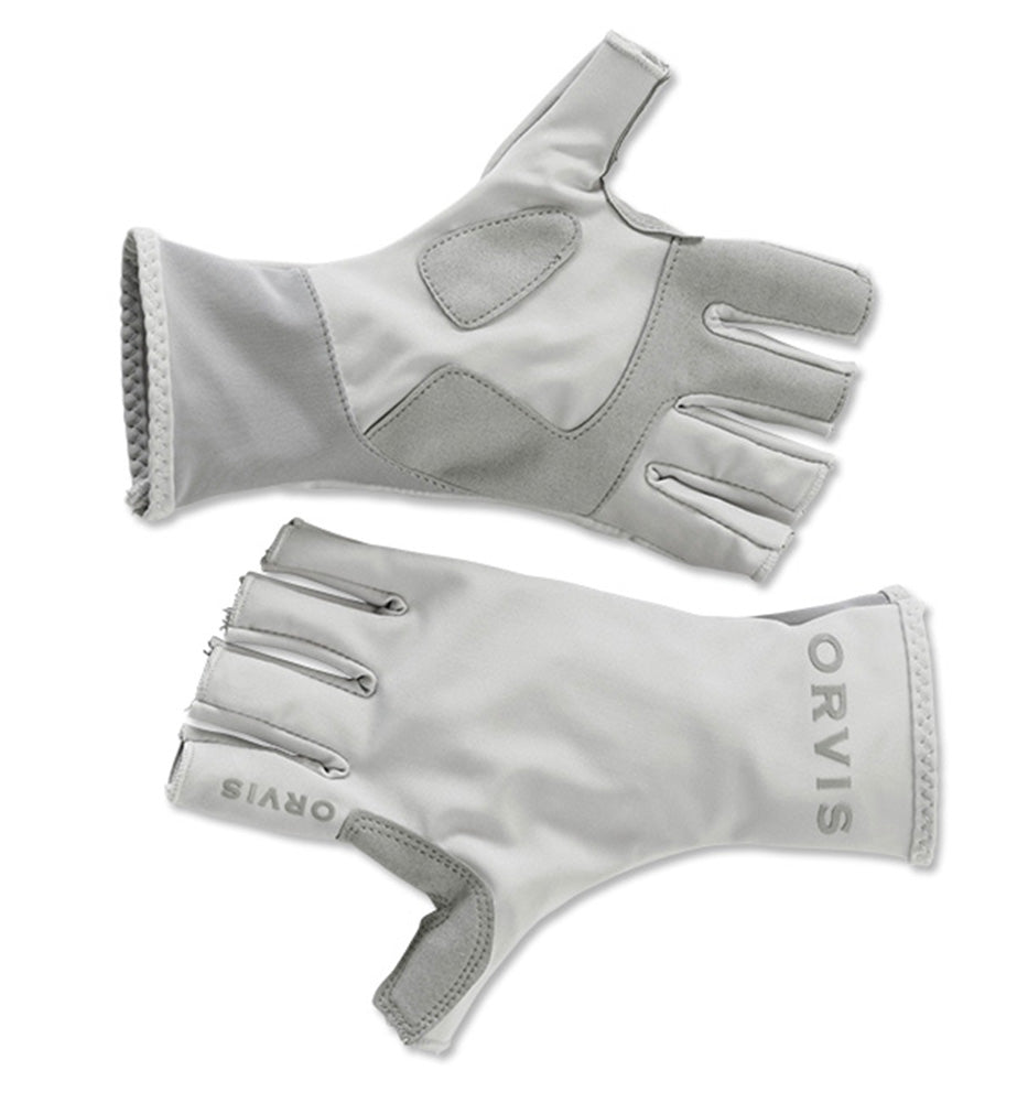 Orvis Men's Sunglove Fingerless Gloves - Light Gray S - Orvis - light gray - S