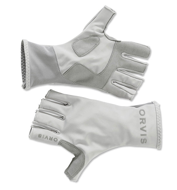 Orvis Men's Sunglove Fingerless Gloves - Light Gray XL - Orvis - light gray - XL
