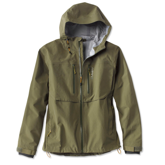 Orvis Men's Clearwater Wading Waterproof Fishing Jacket - Moss XXL - Orvis - moss - XXL