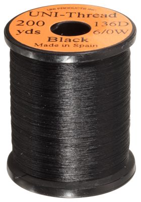 66546466 6-0 Fishing Thread - Black - 200 Yard - UNI - black
