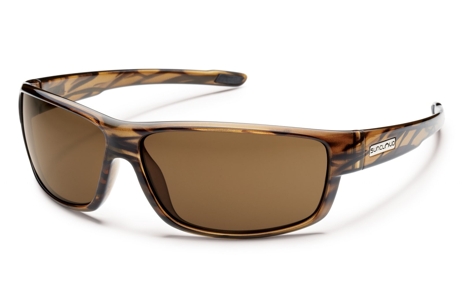 Suncloud Voucher Polarized Sunglasses - Brown Stripe/Brown - Brown - Suncloud - brown - One-size