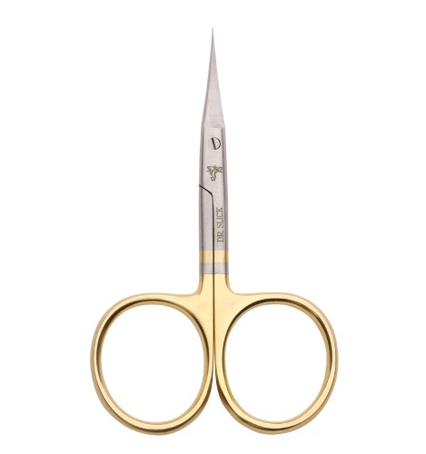 Dr. Slick Micro-Tip All Purpose Scissors Fly Tying Tool - Gold Loops 4in - Dr. Slick - gold loops - 4in