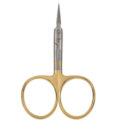 Dr. Slick Curved Tip Arrow Scissors Fly Tying Tool - Gold - Dr. Slick - gold - [Straight]