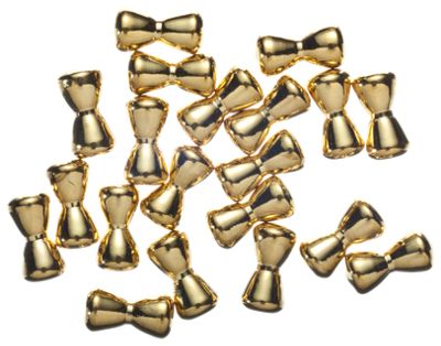 Brass Barbell Eyes - Gold - Small - Hareline Dubbin