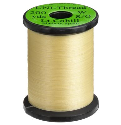 UNI 8/0 WAXED MIDGE THREAD LT. CAHILL - Fly Tying - Uni - light cahill - 8
