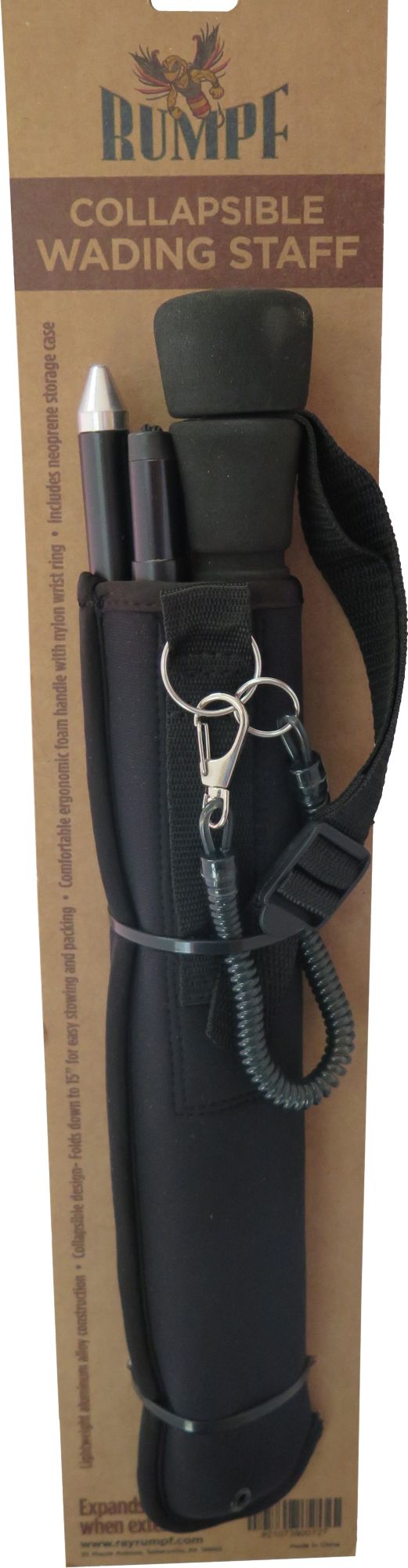 Perfect Hatch Wading Staff 54in Collapsible Aluminum PH-WADSTAFF - Perfect Hatch - aluminum