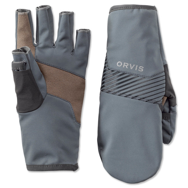 Orvis Men's Softshell Convertible Mitt - Turbulence L - Orvis - turbulence - L
