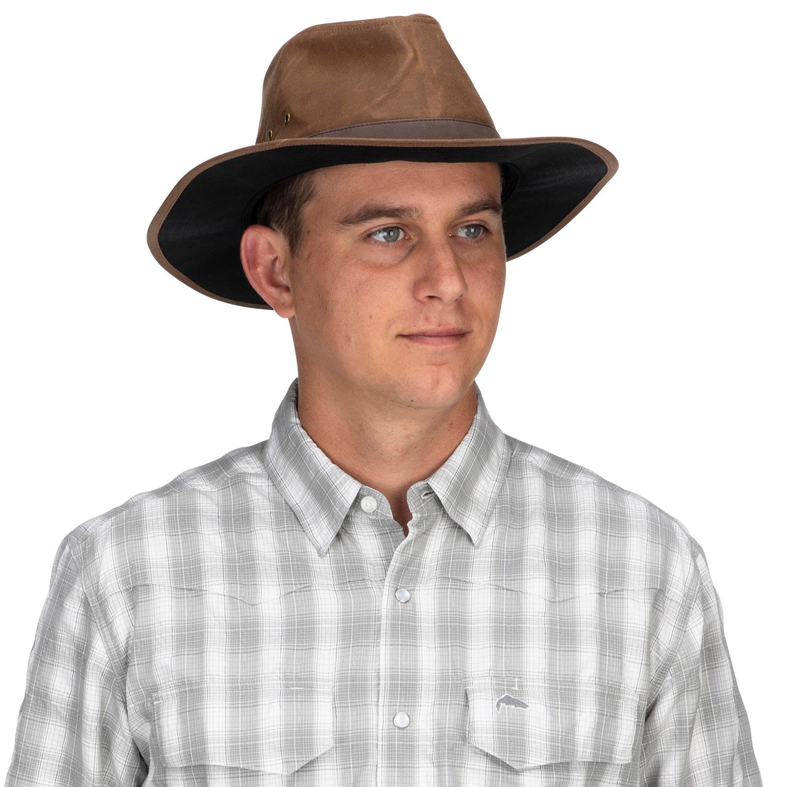 Adult Simms Guide Classic Fishing Snapback Hat S/M Dark Bronze - Simms - dark bronze - S/M