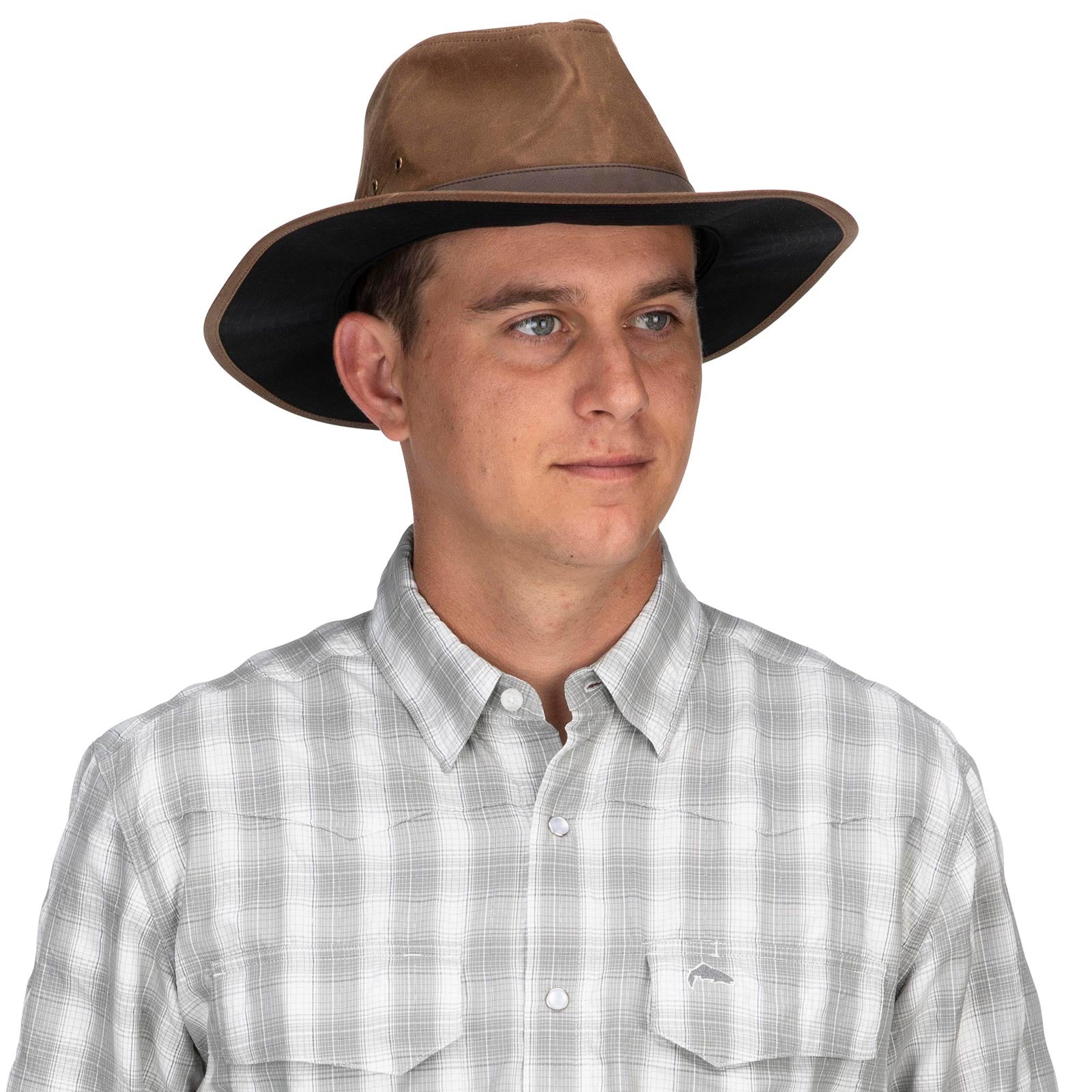 Adult Simms Guide Classic Fishing Snapback Hat L/XL Dark Bronze - Simms - dark bronze - L/XL