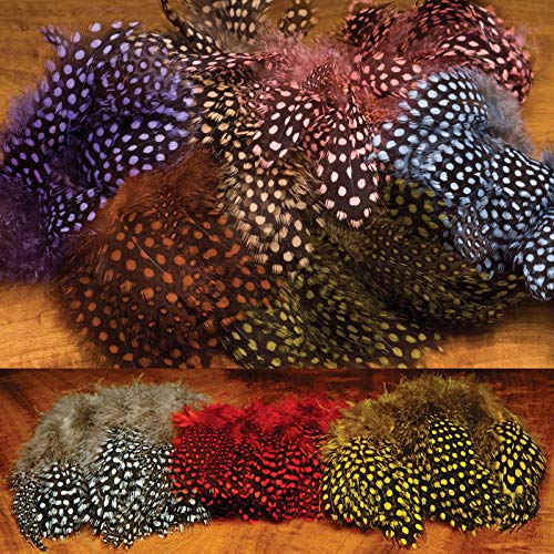 Hareline Strung Guinea Feathers Shrimp Pink - Hareline