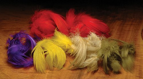 Hareline Mallard Flank Feathers-Wood Duck Tan - Hareline - wood duck tan