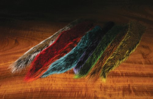 Squirrel Tail Dyed - SHOR - red - One Size