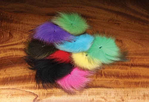 Arctic Fox Tail Hair - Yellow - Hareline
