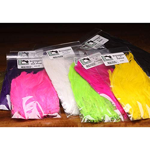 Hareline Schlappen Feathers Fluorescent Fuchsia - Hareline Dubbin Inc - fluorescent fuchsia