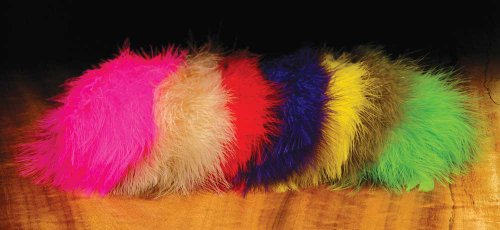 Hareline Marabou Strung Blood Quills Brown - Hareline - brown