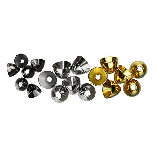 Hareline Brass Cone Heads 7/32" Black Nickel - Hareline Dubbin Inc - black nickel - 7/32"
