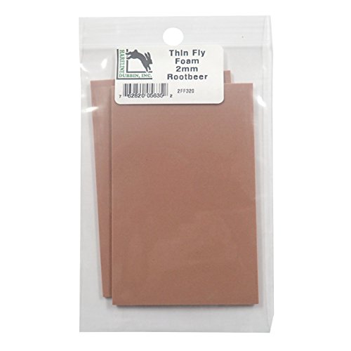 Hareline Dubbin Thin Fly Foam 2mm - Root Beer - Hareline - root beer