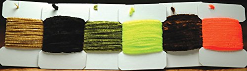 Hareline Carded Chenille Large Yellow - Hareline - yellow